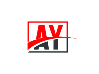 A Y, AY Letter Logo Design