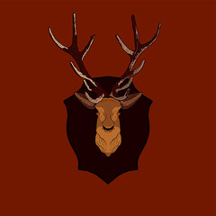 Deer. Deer illustration. Vector deer illustration. Save animals