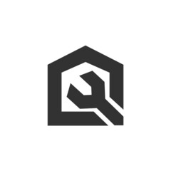 Building and renovation icon logo