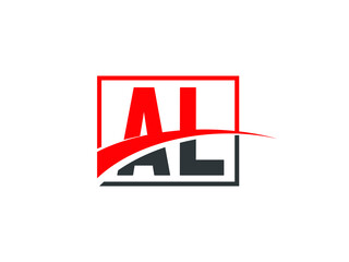 A L, AL Letter Logo Design