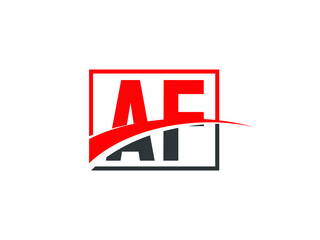 A F, AF Letter Logo Design