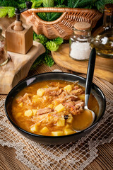 Traditional cabbage soup.