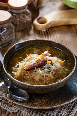 Traditional cabbage soup.