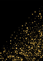 Gradient Magic Sequin Background. Flare Spark Texture. Golden Confetti Vibrant Pattern. Card Glitter Design. Gold Metal Illustration