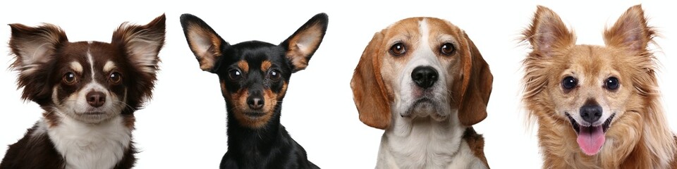 Portrait of beautiful animals in a collage