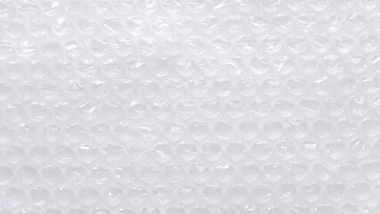 White plastic bubble wrap background and texture.