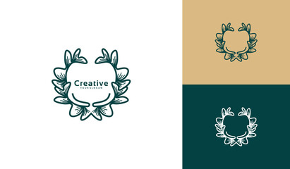 Luxury logo flower beauty logo design inspiration