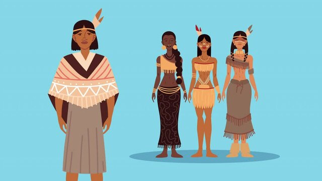 male indigenus and female tribe