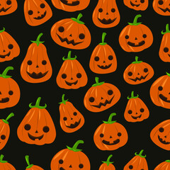 cute halloween seamless pattern collection