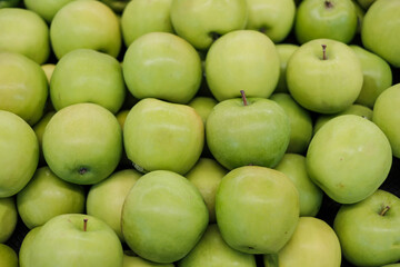 green apples background