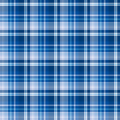 Seamless pattern in festive blue colors for plaid, fabric, textile, clothes, tablecloth and other things. Vector image.