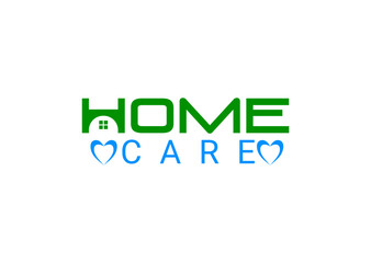 Home care letter logo and icon design template