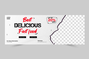 Social media food cover Design for business Web banner corporate Template ideas	
