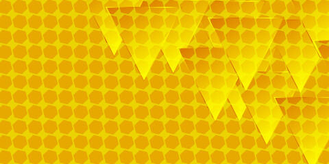 Dark yellow geometry background vector
