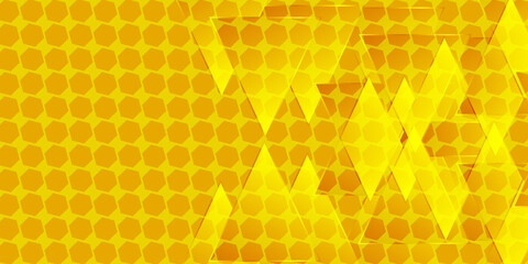 Modern yellow geometry background vector design