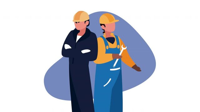 builders constructors workers characters