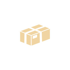 Package box icon design illustration template