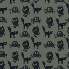 decoration and decor for design, handmade felt craft for halloween holiday isolated on a white background