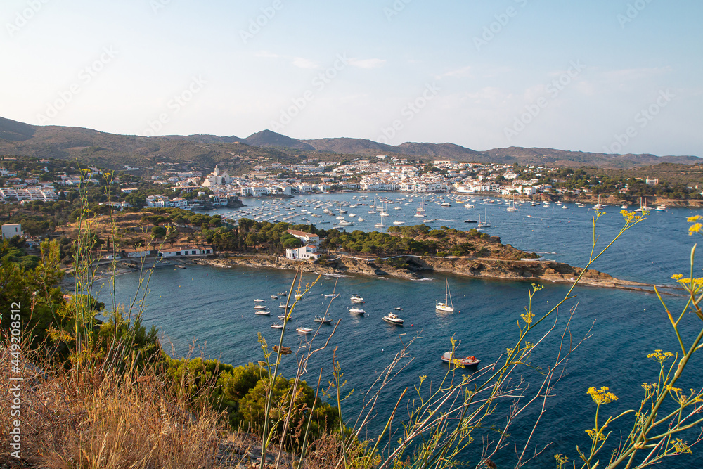 Sticker Vue sur Cadaqués en fin de journée