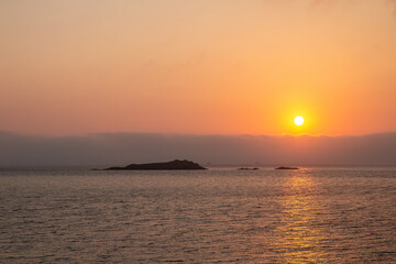 Lever du soleil à Cadaqués, illa Portlligat