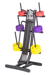 Sports Equipment Discs Weight on Stand