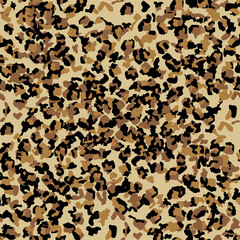 Leopard seamless pattern design illustration background
