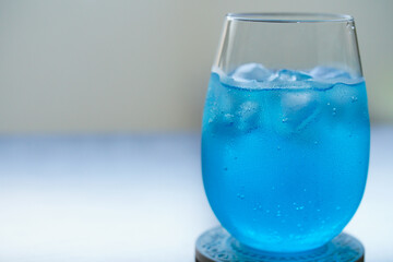 ブルーハワイのソーダ