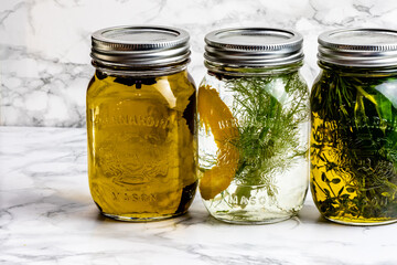 flavoured oils and vinegars. Calgary, Alberta, Canada