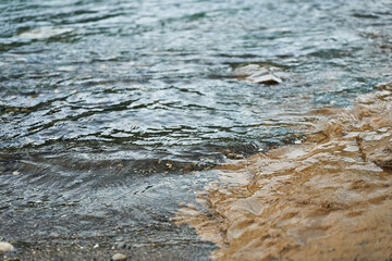 clean mountain river.