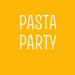 text pasta party