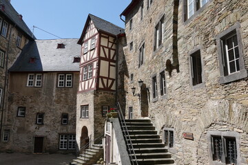 Burghof Burg Runkel