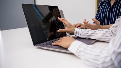 Business team investment trading do this deal on a stock exchange developing new approaches.