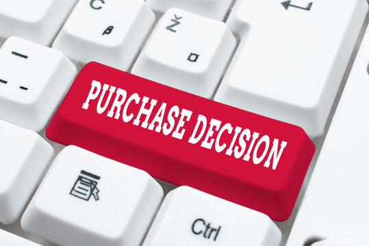 Inspiration Showing Sign Purchase Decision. Business Concept Process That Leads A Consumer From Identifying A Need, Fixing Internet Problems Concept, Sending Error Report Online