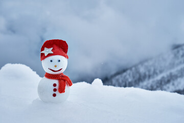 Image of a snowman. Handiwork.