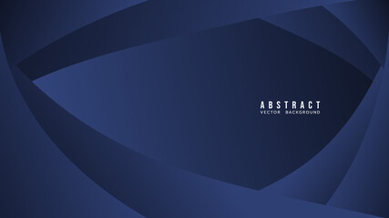 Abstract blue dark gradation with geometric shape background, Modern background design for presentation, illustration Vector EPS 10