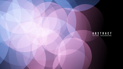 Obraz premium Abstract Colorful gradation with geometric shape background, blue and pink bokeh light , Modern background design for presentation, illustration Vector EPS 10