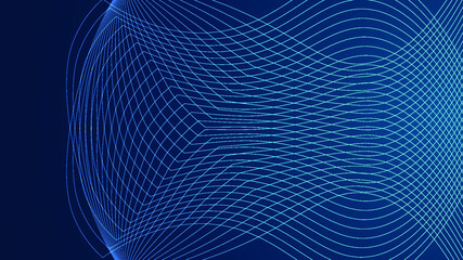 abstract background with lines with lines on creatively wave technology networks