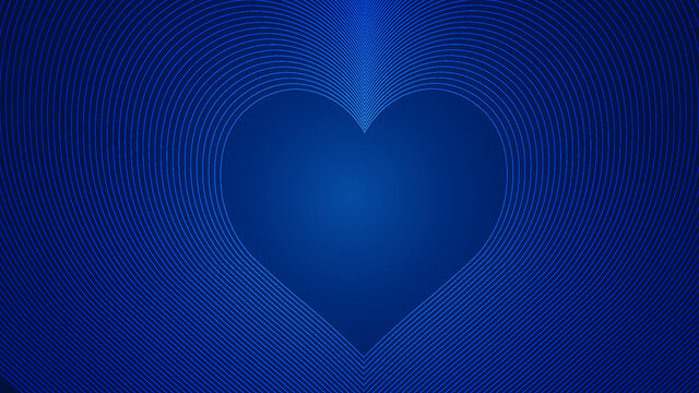 abstract blue background with heart