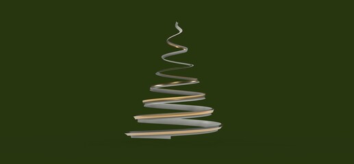 merry christmas card modern 3d minimal