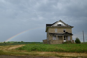 rainbow in the clouds