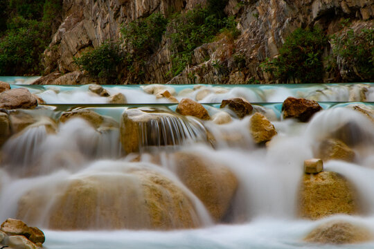 waterfall at Grutas de Tolantongo Hidalgo M&eacute;xico 