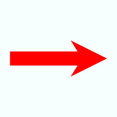 Red arrow icon vector