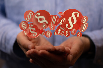 Law and justice concept modern 3d