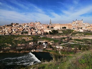 Fototapeta na wymiar Toledo Spain View 1 February 2020