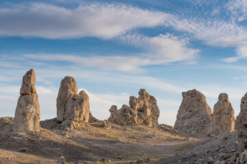 Trona Pinnacles Aerial Rock Landscapes, California