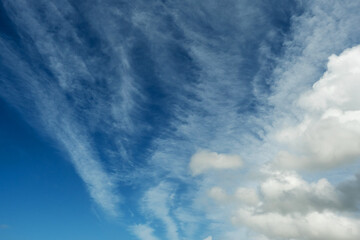 Blue cloudy sky