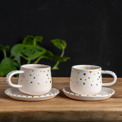 turkish coffee cups on the table