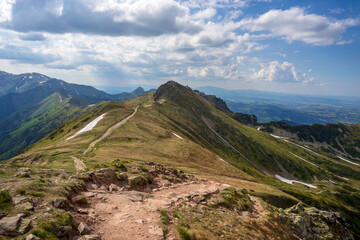 Fototapeta na wymiar Summer mountain landscape in the Tatra Mountains.