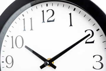 Macro Shot Of The Face Of A Dirty Wall Clock