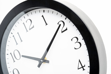 Macro Shot Of The Face Of A Dirty Wall Clock